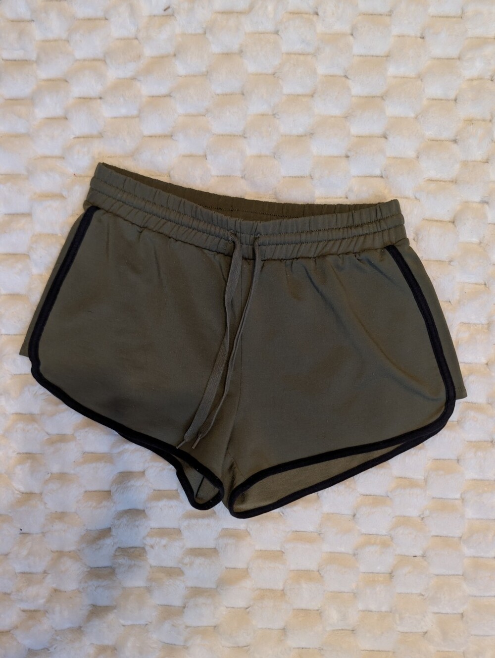 Forever 21 Olive Green Retro Dolphin Athletic Shorts Women's Size Small
